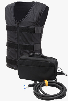 メッシュベスト + ショルダーバッグ・アイスクーラー